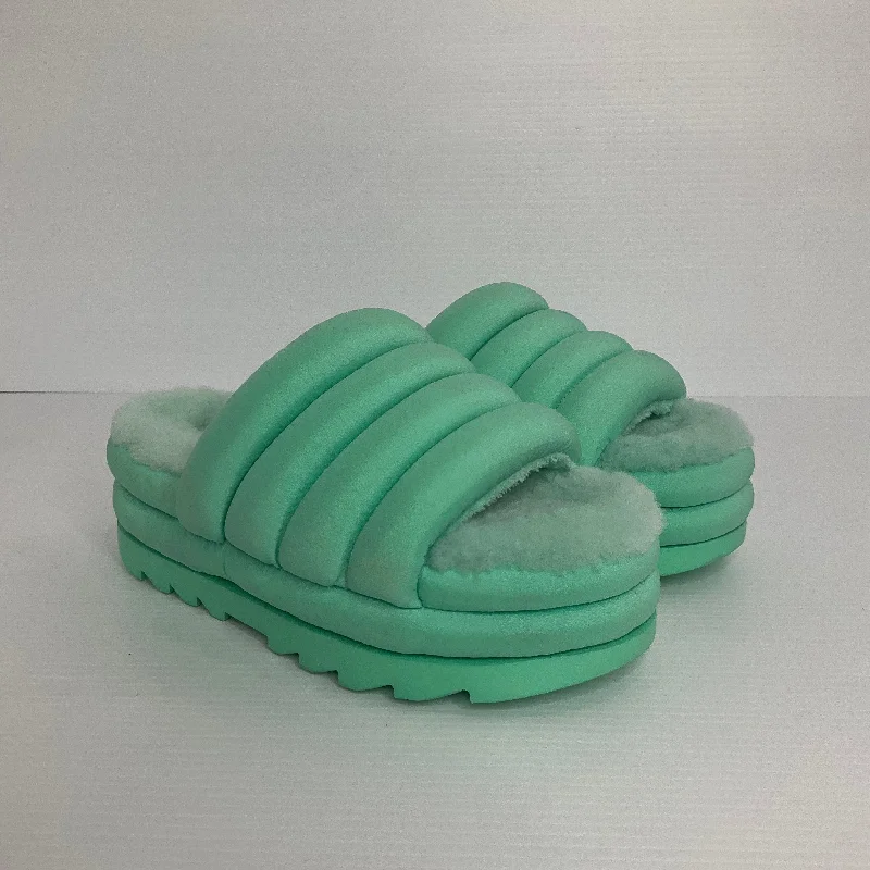 Slippers with reinforced soles -Teal Slippers Ugg, Size 8