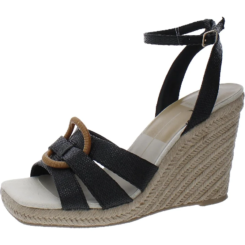 High heels for lavish night dinners -Dolce Vita Womens Espadrille Woven Ankle Strap Pumps