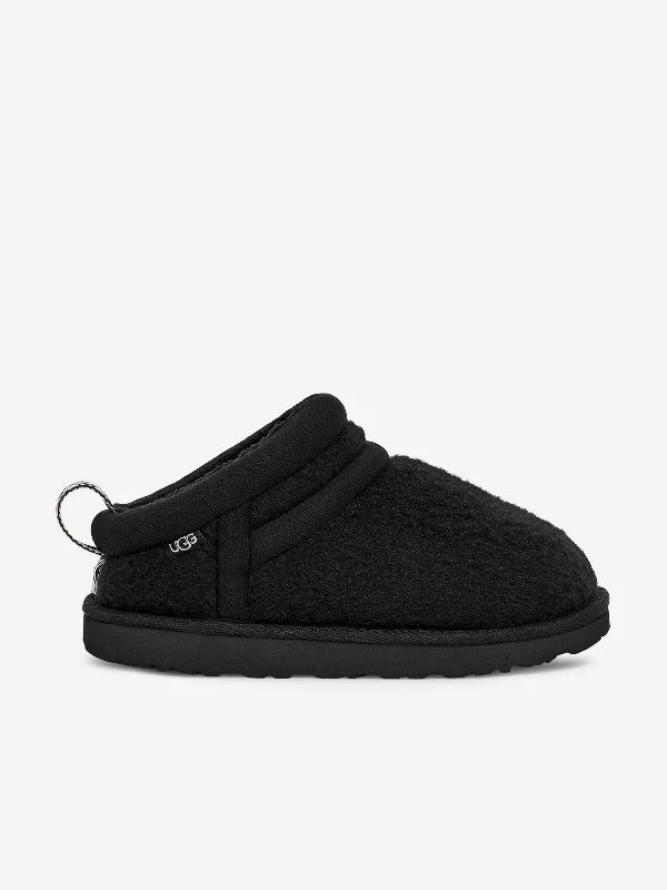 Slippers for cool mornings -UGG Kids Astro Ultra Slippers in Black