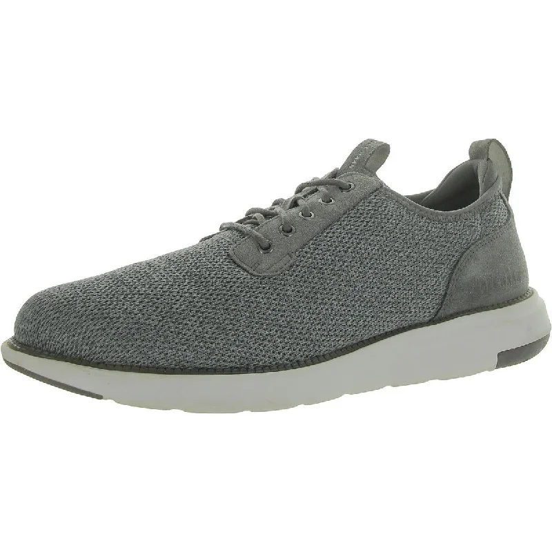 Athletic shoes for field games -Cole Haan Mens Grand Atlantic Knit OX Lace Up Flat Casual And Fashion Sneakers