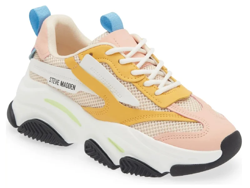 Athletic shoes for small feet sizes -Steve Madden: Possession in Yellow Multi