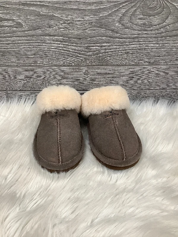 Affordable slippers for promotions -Slippers By Bearpaw In Brown