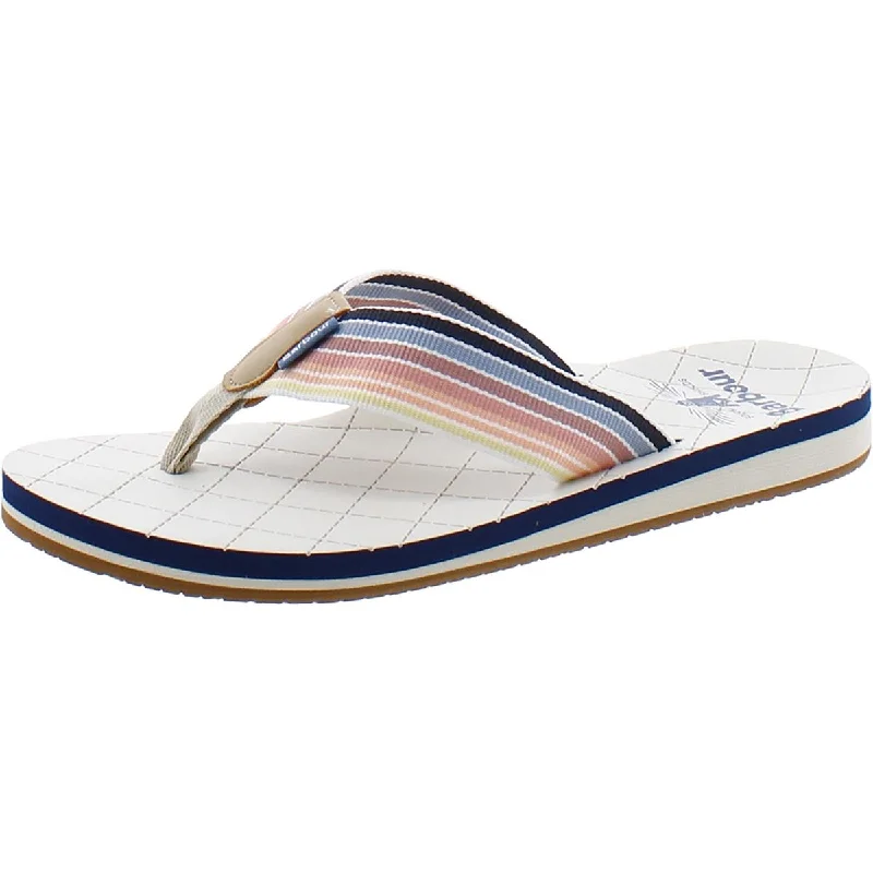 Premium sandals for stylish walks-Barbour Womens Laceless Canvas Thong Sandals