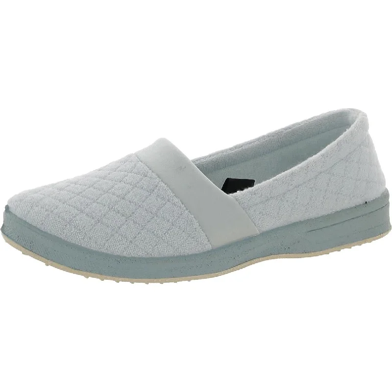 Athletic shoes with bold stitching -Foamtreads Womens Coddels Quilted Terry Slip-On Sneakers