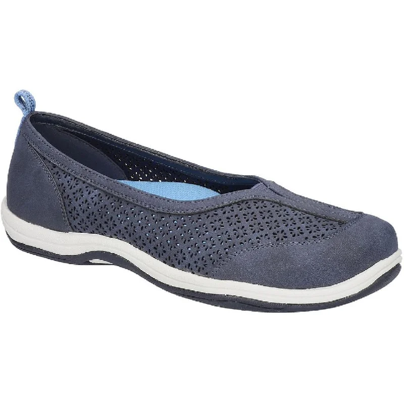 Slip-on athletic shoes for convenience -Easy Street Womens Stern Round Toe Slip On Slip-On Sneakers