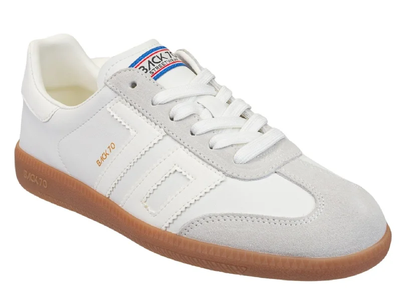 Luxury athletic shoes with premium materials -BACK 70 - CLOUD 2505 in WHITE ICE Sneakers