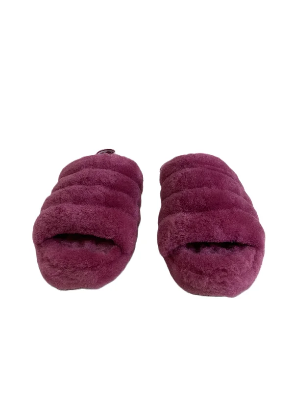 Slippers for home lunches -Slippers By Ugg In Pink, Size: 7