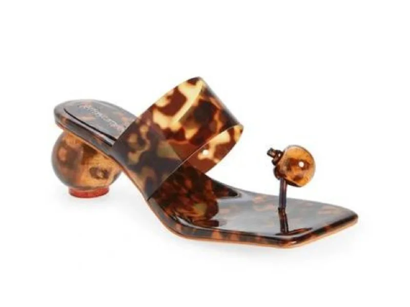 High heels with trendy fabric mixes -Jeffrey Campbell: Latus in Tortoise