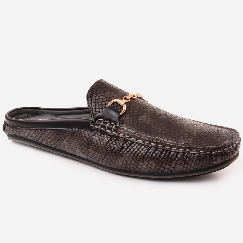 Durable loafers for urban hikes-Men "PAT" PU Rubber Sole Loafers