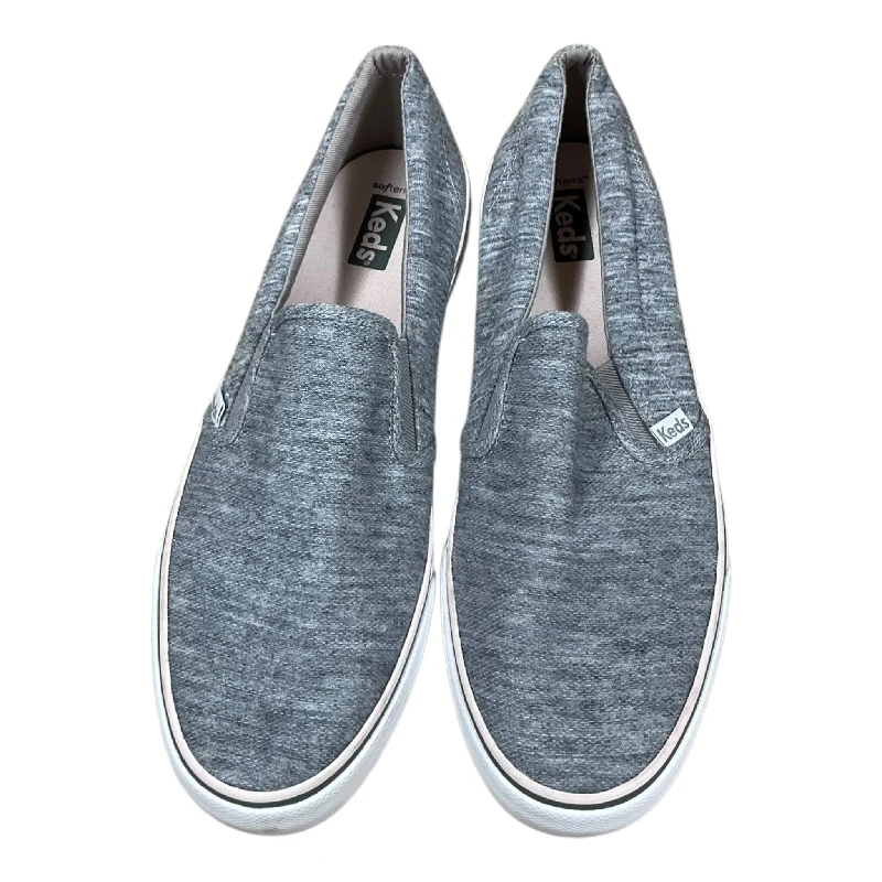 Flats for rainy evening dinners -Shoes Flats By Keds In Grey, Size: 9.5