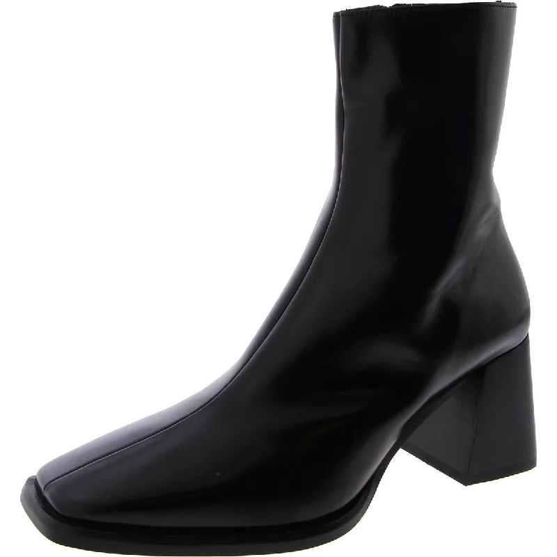 Boots for corporate retreats -Jeffrey Campbell Womens Leather Square Toe Mid-Calf Boots