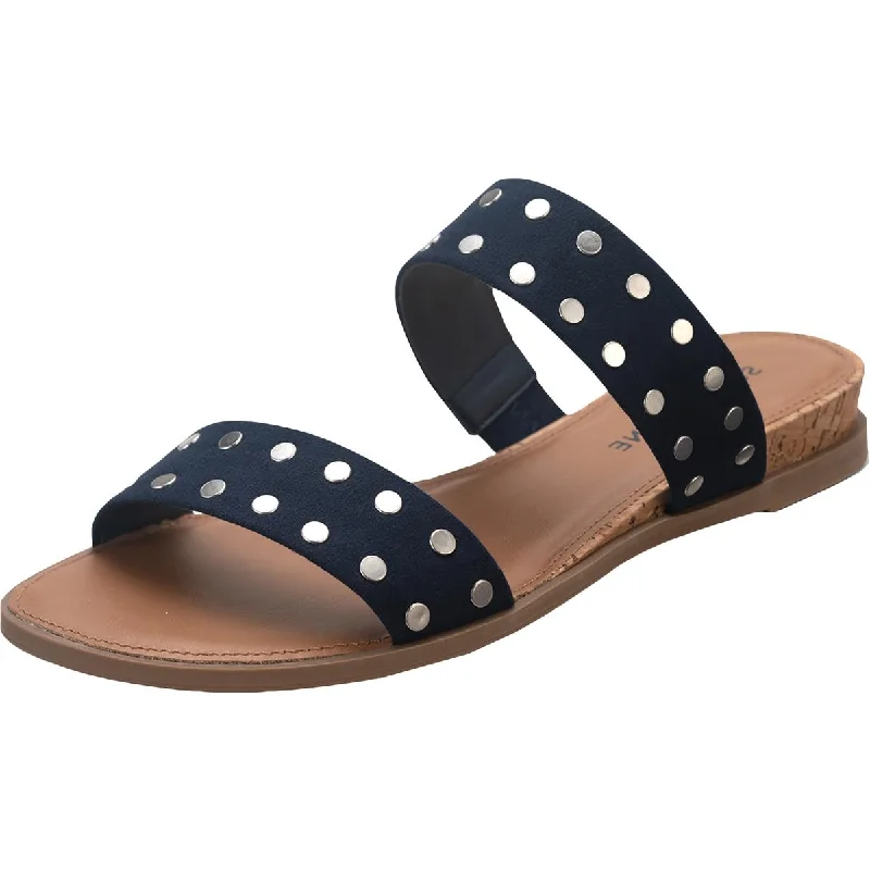 Stylish sandals for beach nights-Sun + Stone Womens SS EASTEN Woven Slip On Flat Sandals