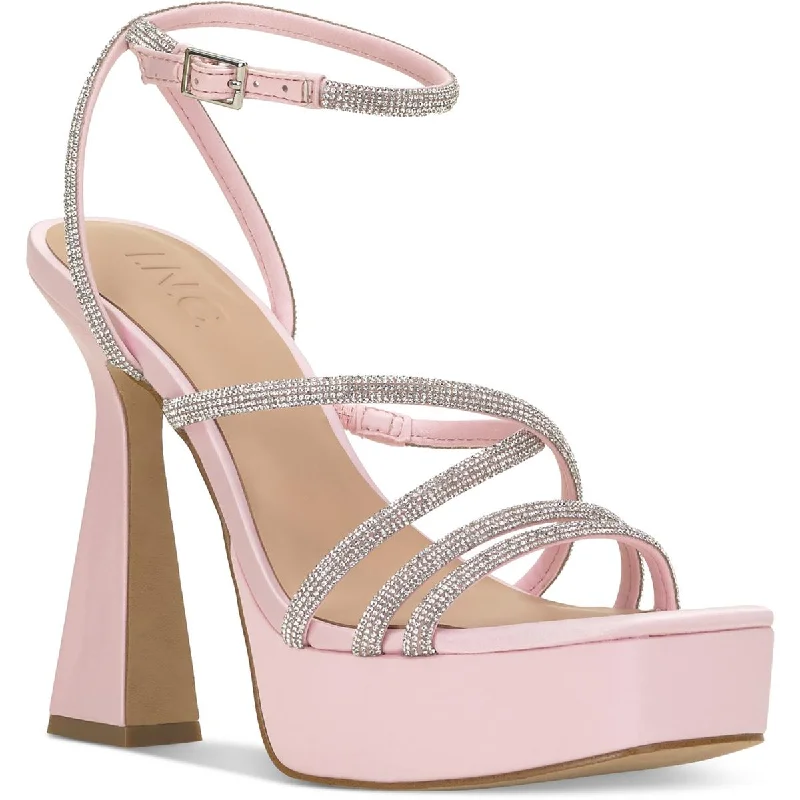 High heels for outdoor dusk meals -INC Womens Ritikaf Embellished Strappy Pumps