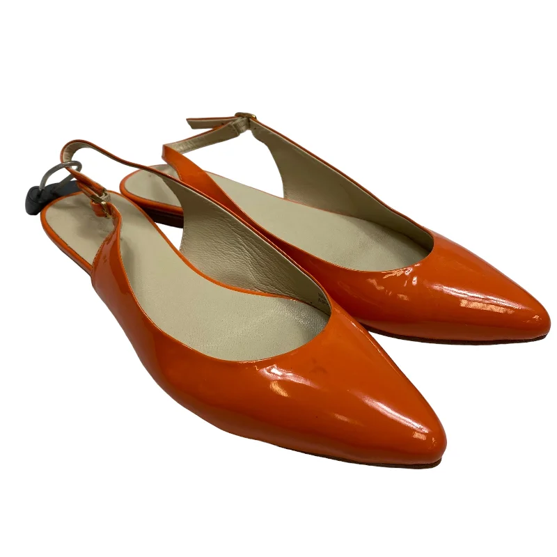 Flats with durable textures -Shoes Flats By Boden In Orange, Size: 9.5