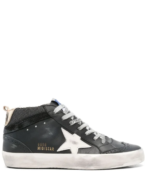 Stylish athletic shoes for gym fashion -GOLDEN GOOSE Mid Star Chic Sneakers