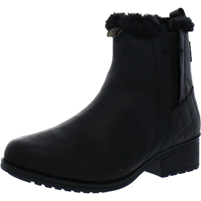 Boots with thick lining -Barbour Womens Leather Slip On Chelsea Boots