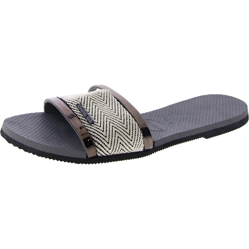 Stylish sandals for beach evenings-Havaianas Womens Slip On Open Toe Slide Sandals