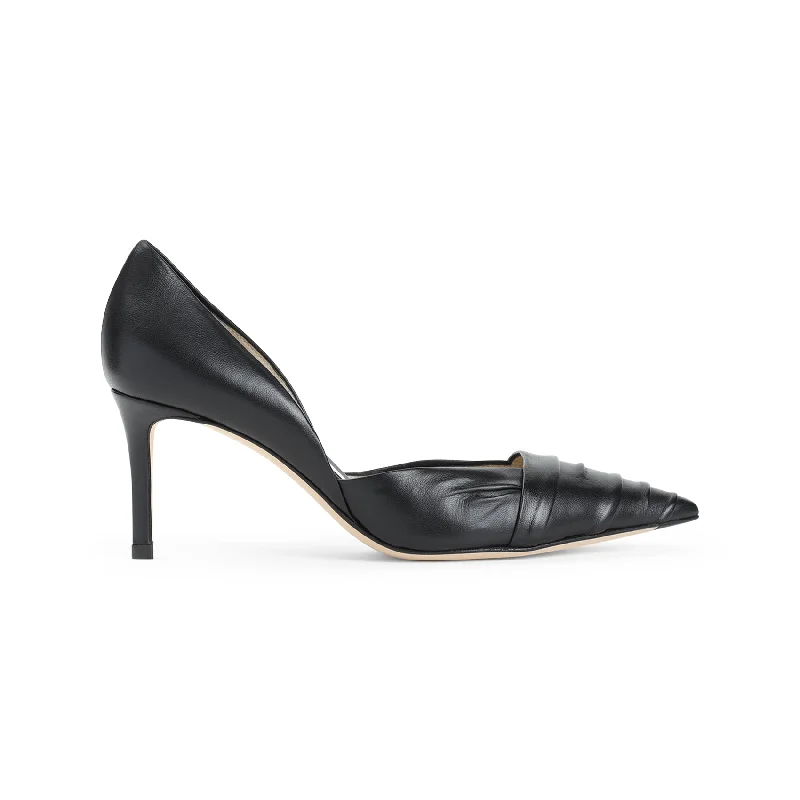 High heels for women with low arches -GIORGIO ARMANI Lamb Leather Pumps with 7cm Heel Height