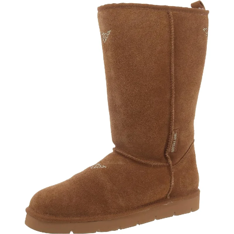 Boots with rainproof finish -Superlamb Womens Argali 11" Suede Pull On Mid-Calf Boots