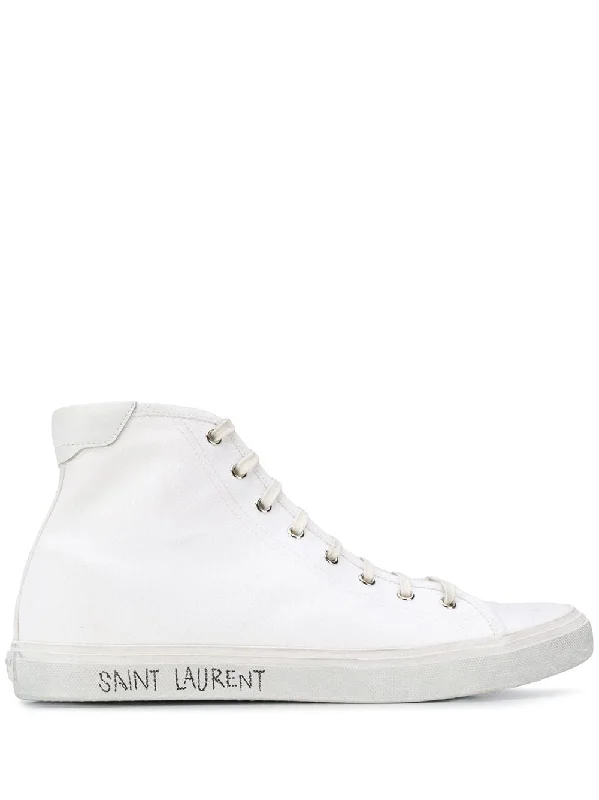 Athletic shoes with arch reinforcement -SAINT LAURENT Men's Malibu Sneakers