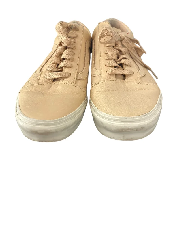 Flats for outdoor evening events -Shoes Flats By Vans In Beige, Size: 8.5