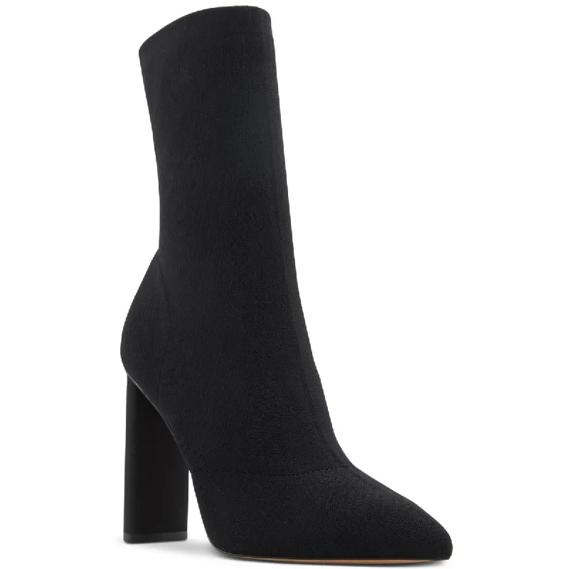 Affordable boots for grabs -Aldo Womens Tylah Pointed Toe Pull On Mid-Calf Boots