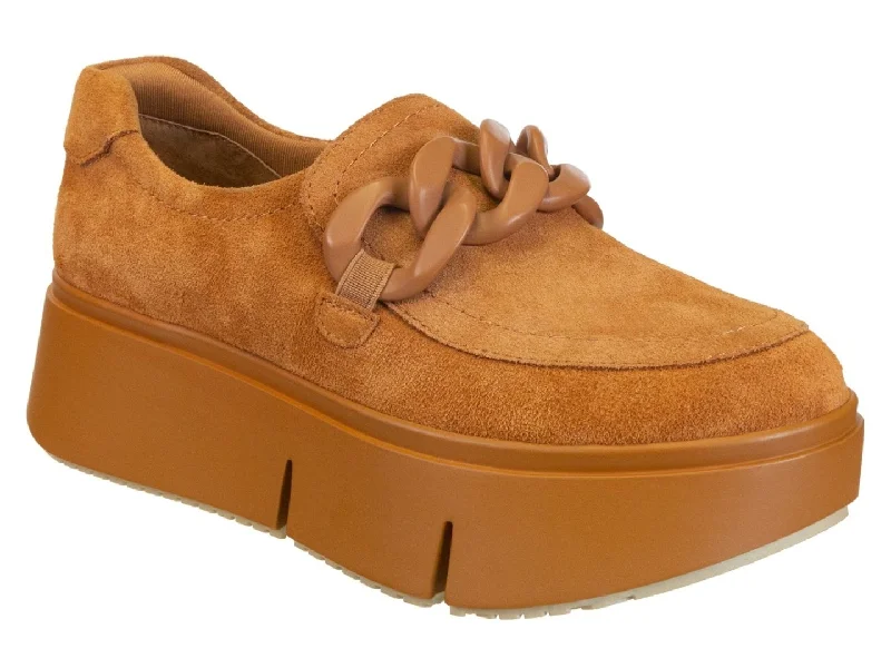 Budget athletic shoes for gift swaps -Naked Feet: PRINCETON in CAMEL Platform Sneakers