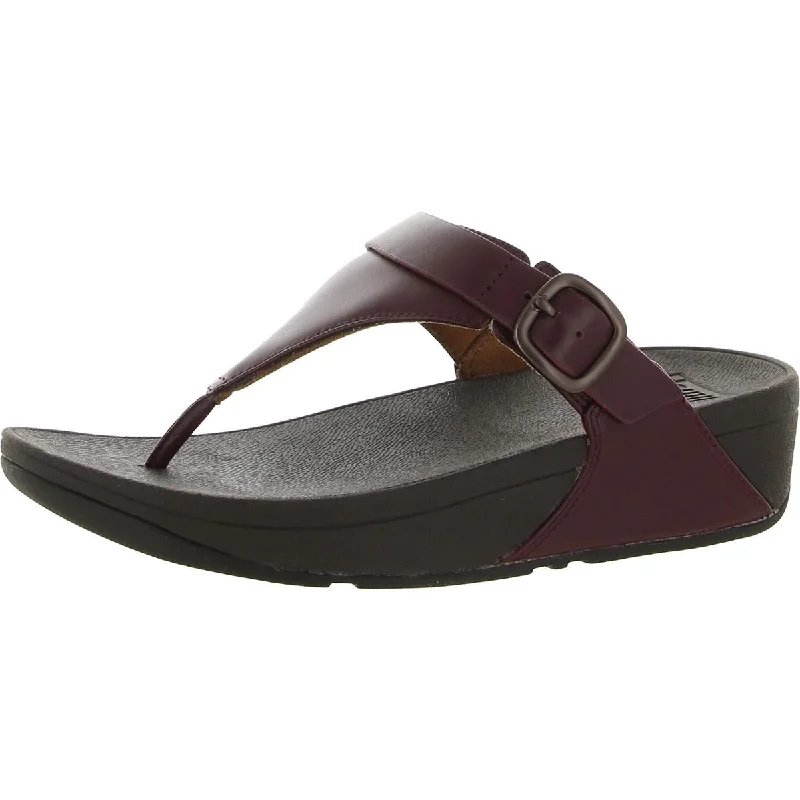 Cushioned sandals for comfy trends-Fitflop Womens Leather Thong Sandals