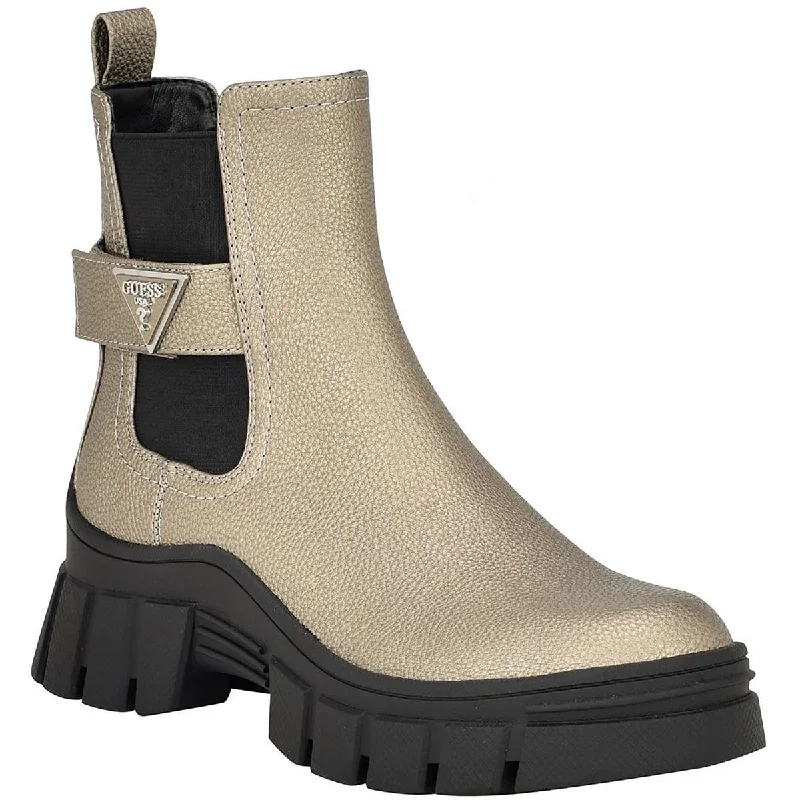 Boots for tropical climates -Guess Womens Hensly Faux Leather Ankle Chelsea Boots