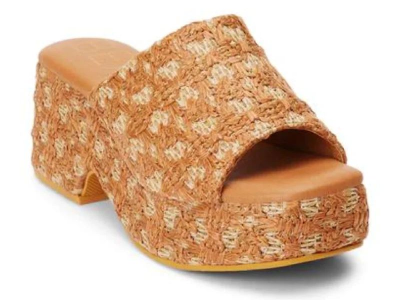 High heels with bold midsole accents -Matisse: Cruz in Tan Multi