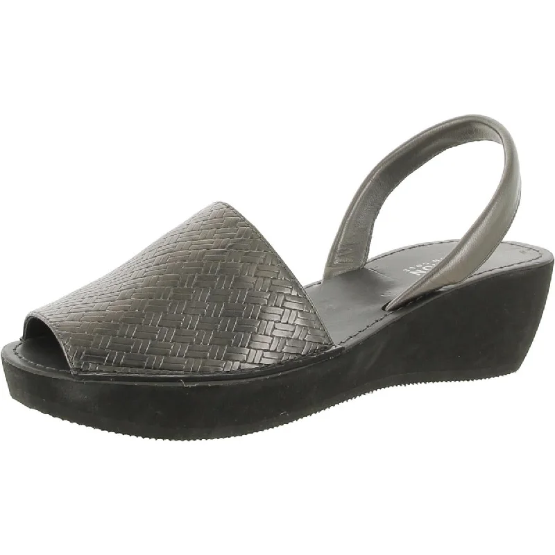 Soft sandals for summer strolls-Kenneth Cole Reaction Womens Peep Toe Wedge Slingback Sandals