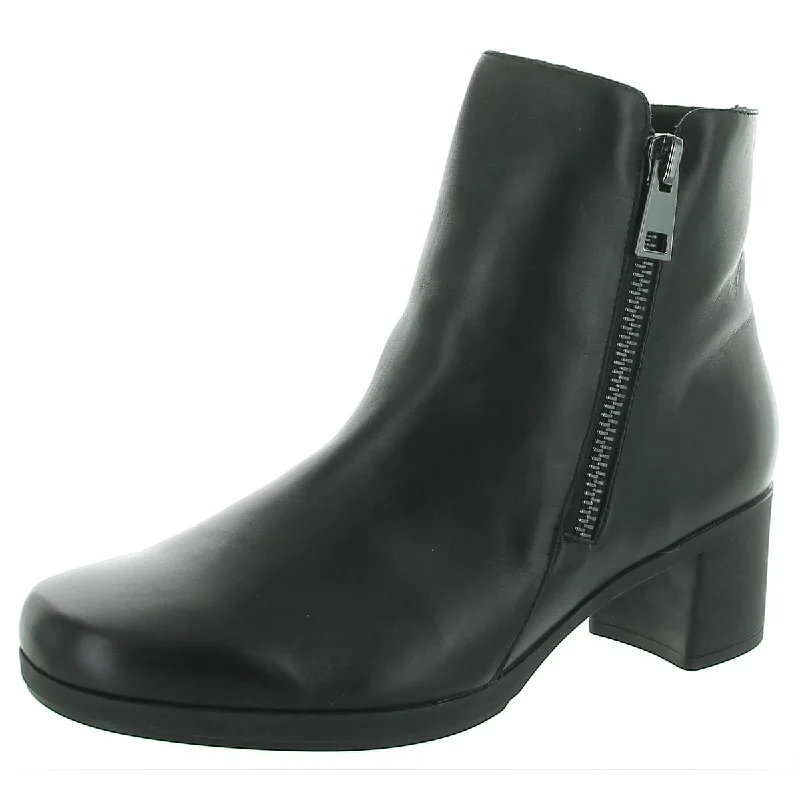 Boots with mild cushion -Munro Womens Devon Leather Block Heel Boot