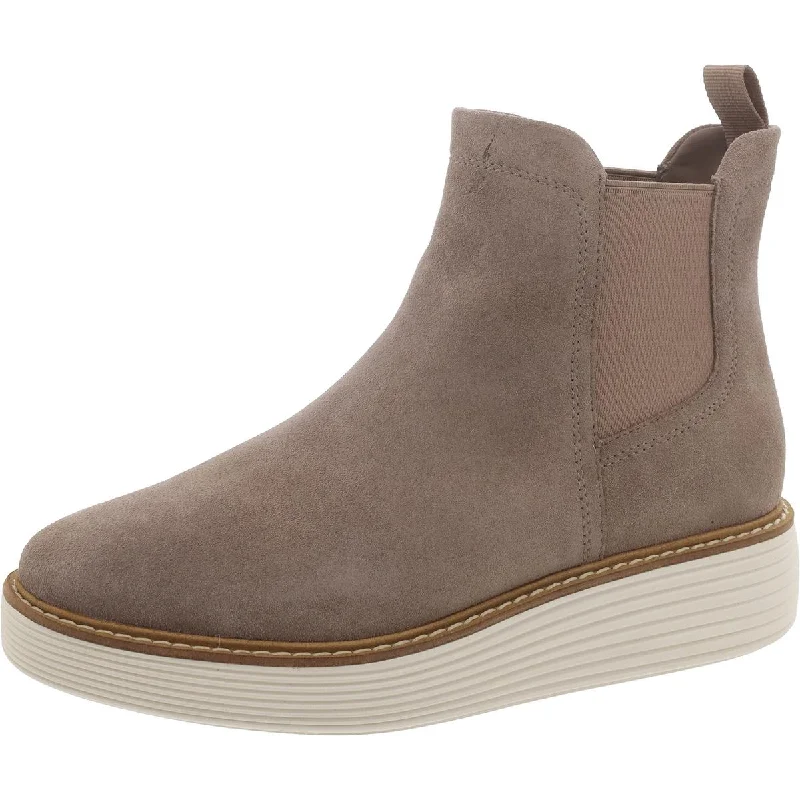 Luxury boots for big days -Cole Haan Womens Suede Ankle Chelsea Boots