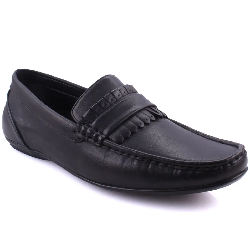 Trendy loafers for winter style-Mens “QUAIN” Designed Slip On Loafers Shoes