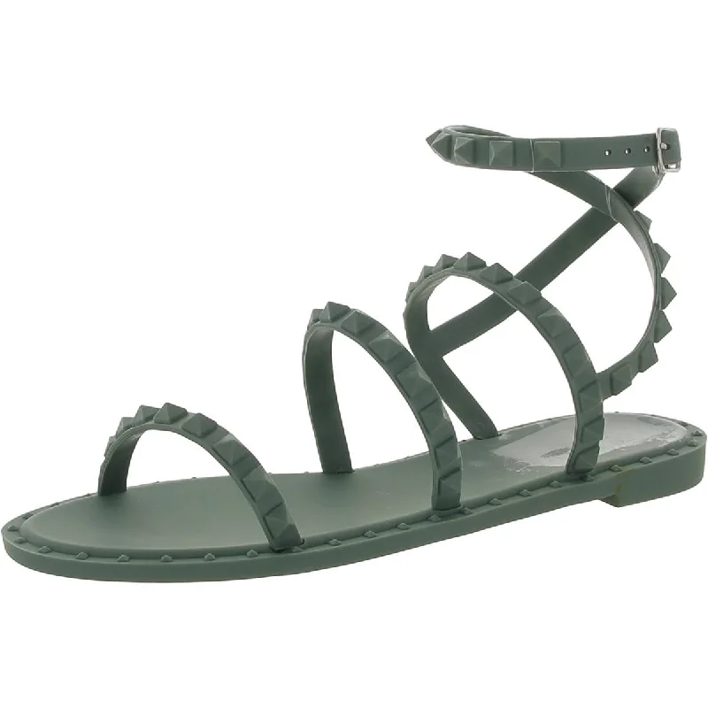 Affordable sandals for hot fun-Journee Collection Womens Buckle Rubber Strappy Sandals