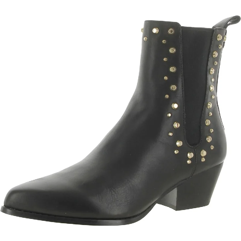 Boots for summer camps -MICHAEL Michael Kors Womens Leather Block Heel Mid-Calf Boots