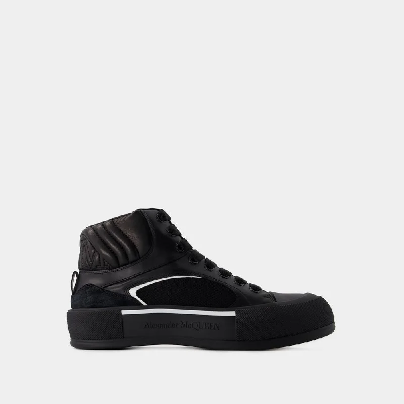 Athletic shoes with sturdy build -ALEXANDER MCQUEEN Deck Mini Sneakers for Men - SS24 Collection