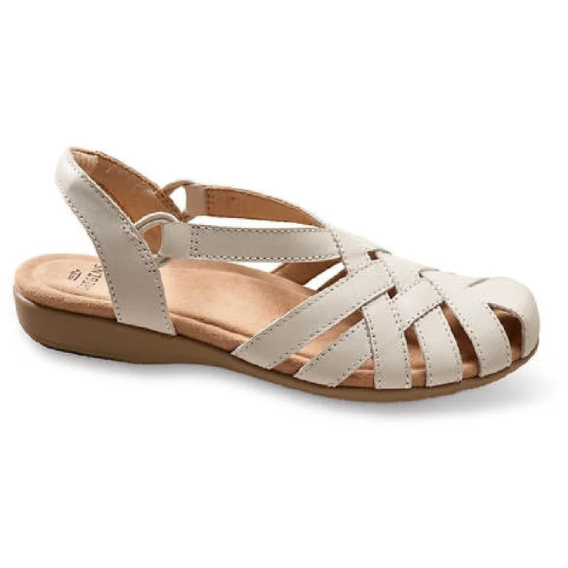 Stylish sandals for sunny parties-Earth Origins Womens Belder Berri Leather Strappy Footbed Sandals