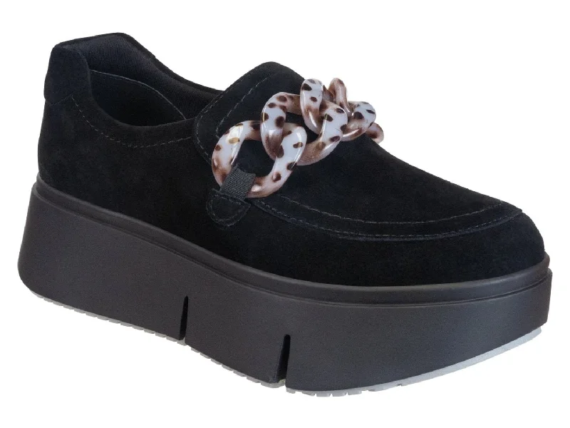 Slip-on athletic shoes for convenience -Naked Feet: PRINCETON in BLACK Platform Sneakers