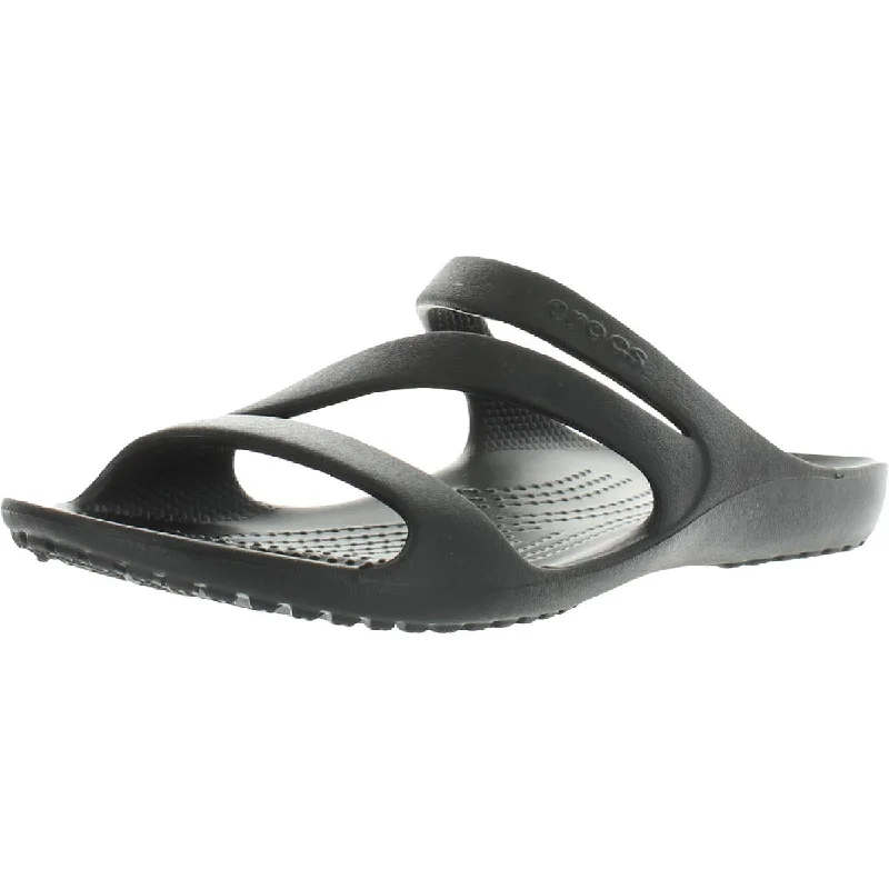 Cushioned sandals for soft steps-Crocs Womens Kadee II Z Strap Casual Solid Strap Sandals