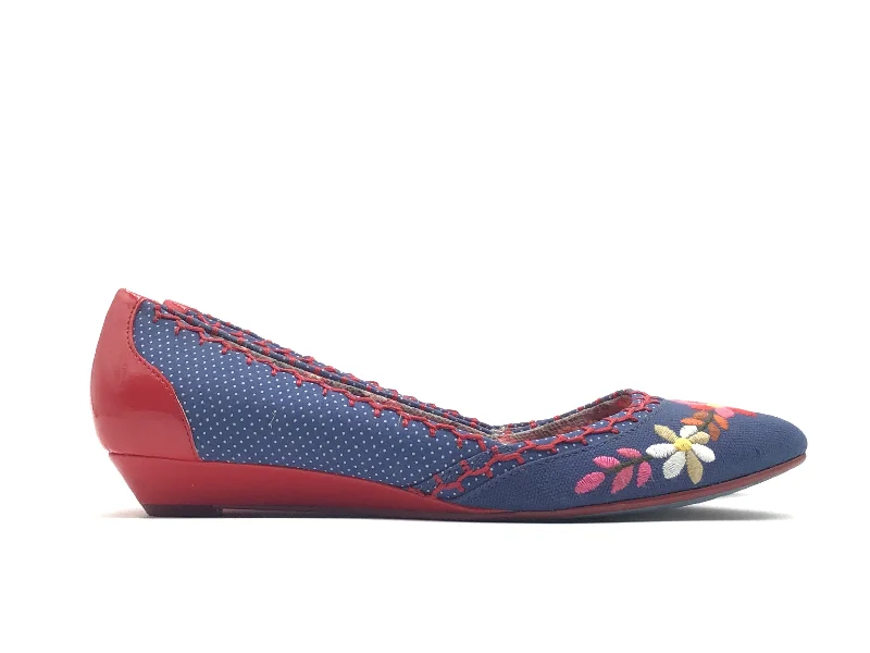 Flats for long evening walks -Shoes Flats By Poetic License In Blue, Size: 10