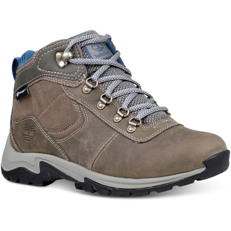 Boots with padded collar -Timberland Womens Mt. Maddsen Leather Waterproof Hiking Boots