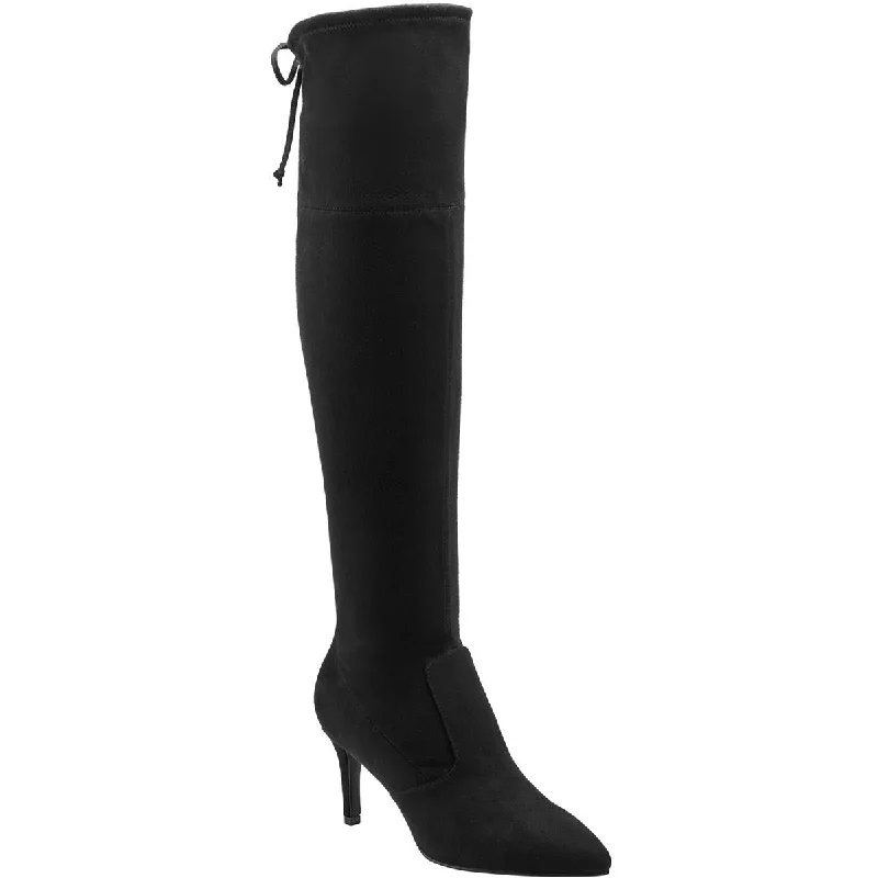 Boots with arch reinforcement -Bandolino Womens Galyce Faux Suede Tall Knee-High Boots