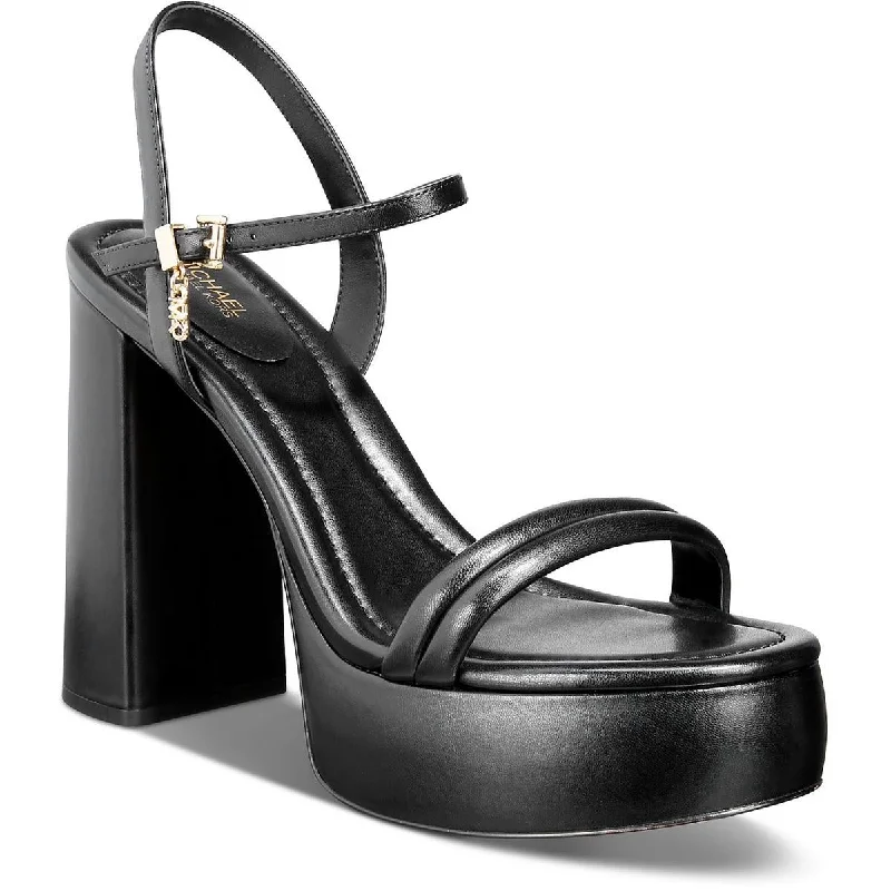 Trendy sandals for summer strolls-MICHAEL Michael Kors Womens Buckle Leather Slingback Sandals