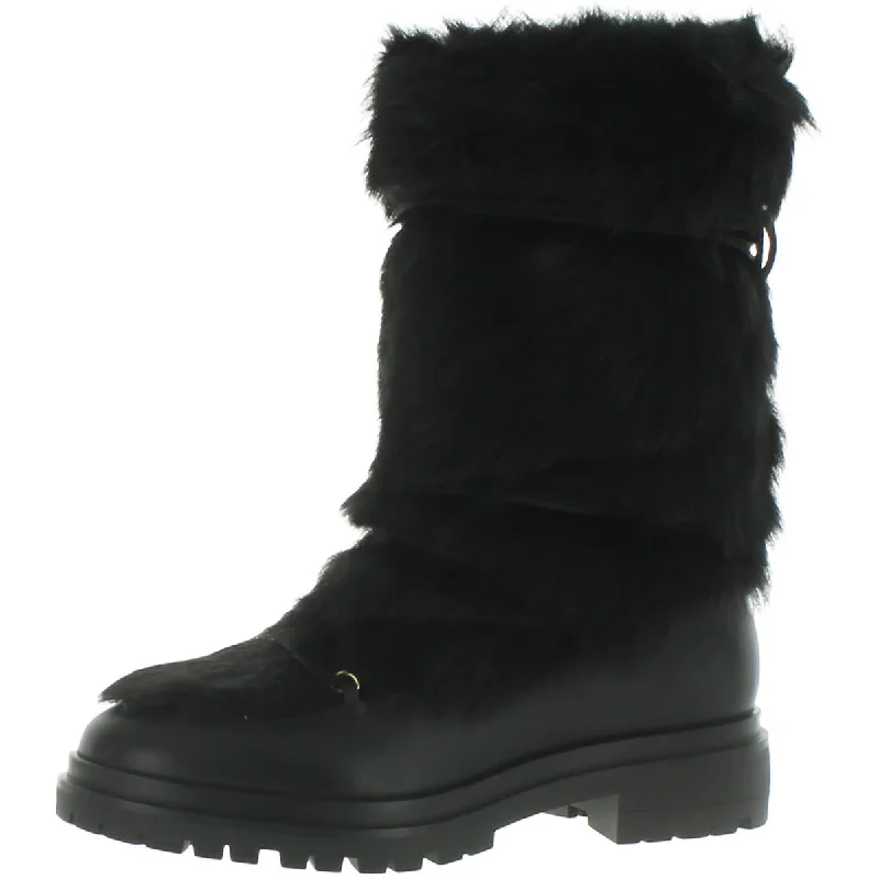 Lightweight boots for dancers -Lauren Ralph Lauren Womens Celia Leather Warm Mid-Calf Boots