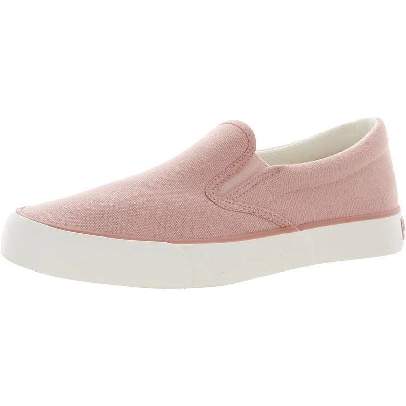 Athletic shoes with neat stitching -Kenneth Cole New York Womens The Run Canvas Fashion Slip-On Sneakers