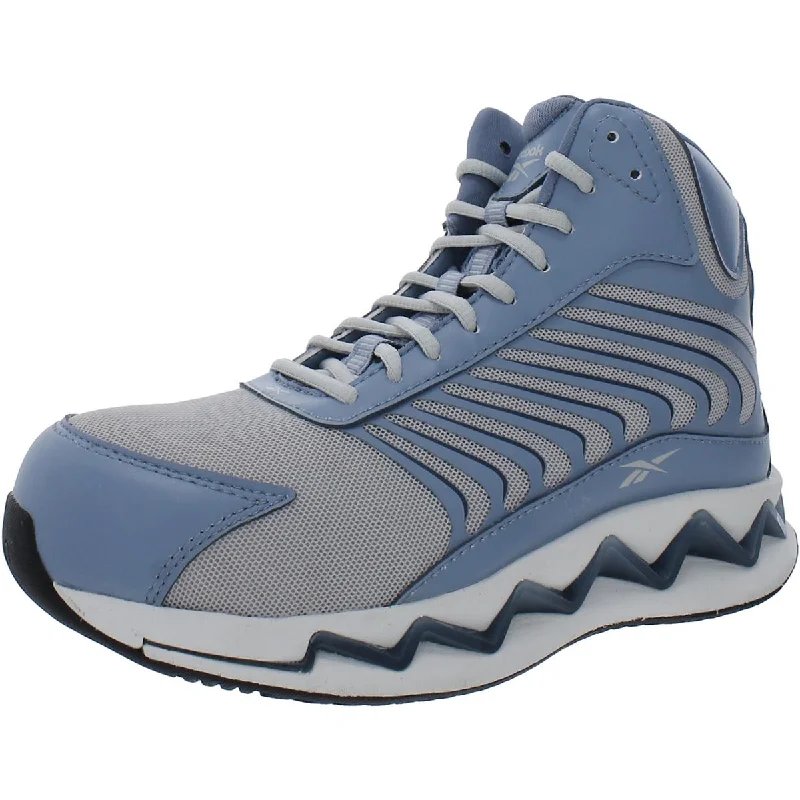 Boots for evening hikes -Reebok Womens Zig Elusion Heritage Faux Leather Work & Safety Boots