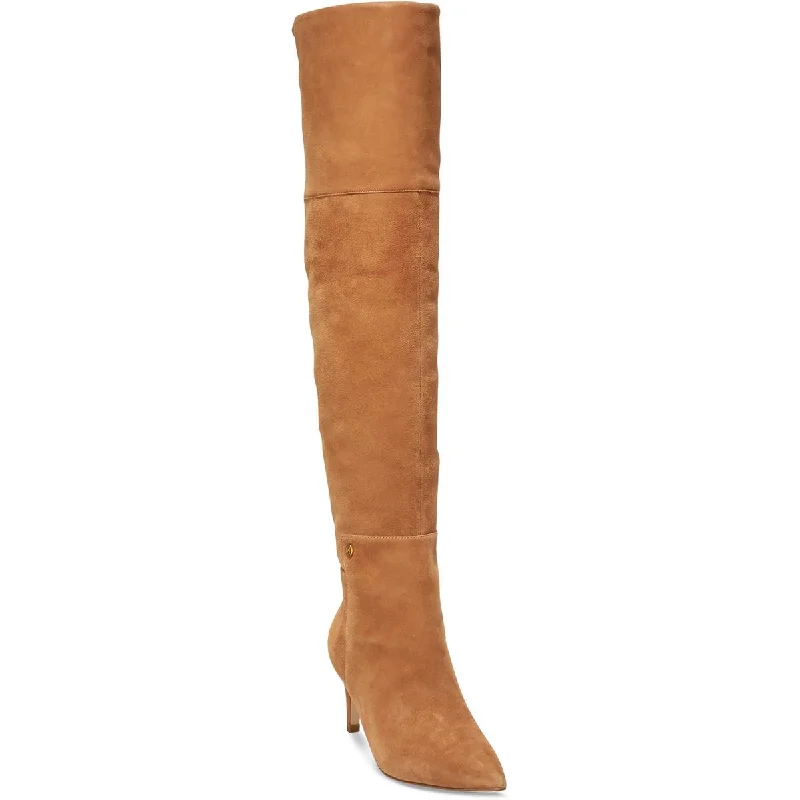 Boots with perforated top -Cole Haan Womens Vandam Suede Over-The-Knee Boots