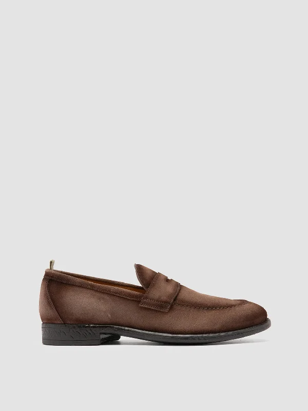 Best loafers for toe relief-EMORY 024 - Brown Suede Loafers