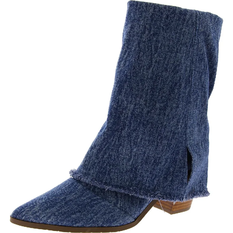 Budget boots for thrifty -Masseys Womens Miranda Denim Pointed Toe Mid-Calf Boots